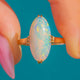 Art Deco 18ct Gold Opal Dress Ring - 5.50cts