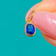 Antique 15ct Gold Sapphire Oval Charm, 0.40ct