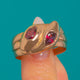 9ct Gold Garnet Double Snake Ring c.1914