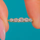 Art Deco 18ct Gold & Platinum 0.30ct Diamond Five Stone Ring, front of five graduated Diamonds
