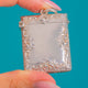 Edwardian Sterling Silver Floral Embossed Vesta Case c.1906, front face with floral scroll border