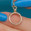 Victorian 9ct Gold Bolt-Ring, 13mm Diameter
