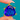 Victorian 18ct Gold Blue Paste & Diamond Pendant