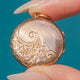 Antiuqe 9ct Gold Engraved Round Locket