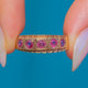 9ct Gold Ruby Five Stone Gypsy Ring