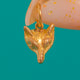 Antique 9ct Gold Fox Charm