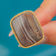 Victorian 15ct Gold Banded Agate Fob