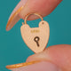Dainty 9ct Gold Heart Padlock Charm