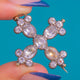Georgian 15ct Gold, Silver & Foiled Rock Crystal Maltese Cross Pendant c.1800, view 4