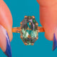 Swedish 18ct Gold Colour-Change Spinel Dress Ring