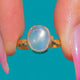 18ct Gold Moonstone Solitaire Ring- 2.10ct Moonstone