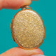Aesthetic Antique 15ct Gold Heavily Embossed Oval Locket, c.1870