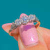 18ct Gold Star-Set Diamond Trilogy Ring, 0.25ct