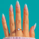 Blue Glow 9ct Gold Moonstone Cabochon Solitaire Ring - 0.85 ct