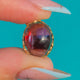 Victorian 9ct Gold Garnet Cabochon Charm Pendant