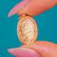 Victorian 9ct Gold Oval Engraved Charm c.1870
