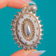 Victorian Aesthetic Silver Beaded Edge Locket, c.1880