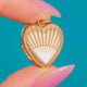 Art Deco 9ct Gold "Sunrays" Puffy Heart Locket