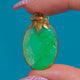Art Deco 18ct Gold Carved Jade Pendant, Jadeite Jade
