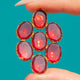 Georgian 9ct Gold Foiled Garnet Paste Pendant, c.1800