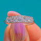 Edwardian Platinum 1.00ct Old Mine Cut Diamond Five Stone Ring