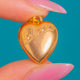 Buttery Bright 9ct Yellow Gold Puffy Heart Charm