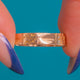 Antique 15ct Gold Engraved Wedding Band, c.1870