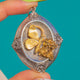 Victorian Aesthetic Silver & 9ct Gold Butterfly Locket