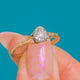 Antique 15ct Gold Old European-Cut Diamond Solitaire Engagement Ring, 0.36ct
