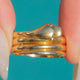 Victorian 18ct Gold Snake Ring c.1874