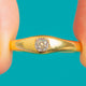 Antique 18ct Gold Old Mine-Cut Diamond Stacking Ring
