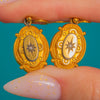 18ct Gold Etruscan Revival Pearl Earrings