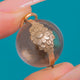Antique Floral Pools of Light Charm, Silver & 9ct Gold